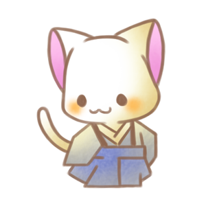 和服にサスペンダー。