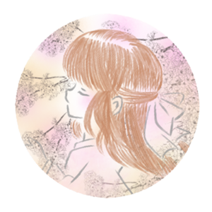 桜と女の子。