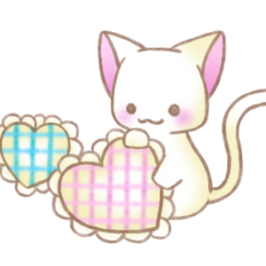 クッションとねこさん。