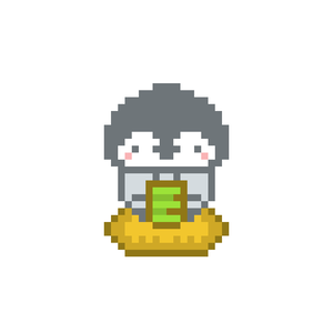 お茶出し、ぺんぎんさんセット。