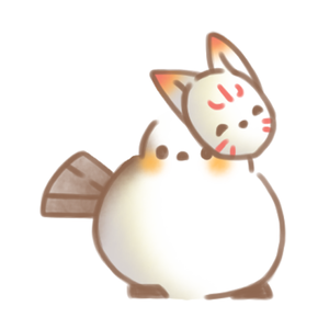 狐面シマちゃん。