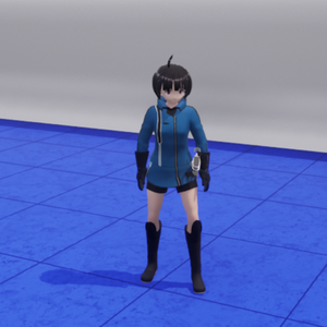 雨取千佳風3Dモデル