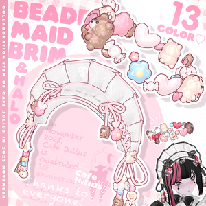 ビーズのメイドブリム＆ヘイローセット🌼💞🧸