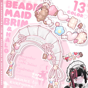 ビーズのメイドブリム＆ヘイローセット🌼💞🧸