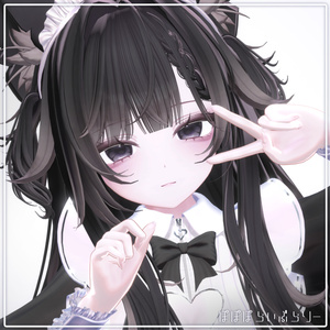 【まよ/Mayo】Bitter doll makeup & body & eye Texture & Blendshape + Face Anim 缩略图 3