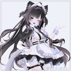 【まよ/Mayo】Bitter doll makeup & body & eye Texture & Blendshape + Face Anim 缩略图 9
