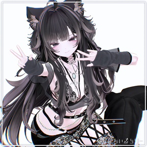 【まよ/Mayo】Bitter doll makeup & body & eye Texture & Blendshape + Face Anim 缩略图 8