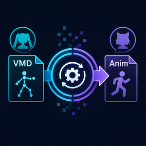 【Unity】[MMD(VMD)→Anim変換補助ツール]EX_VMD2Anim【簡単】