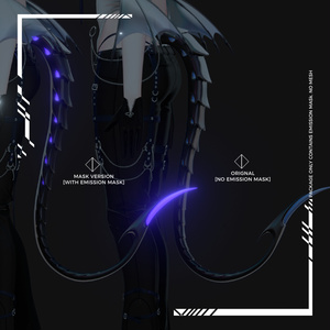 [MOMORI]- Asmodeus- Horns & Tail Mask Texture [Emission Mask only- No mesh] SALE 缩略图 3