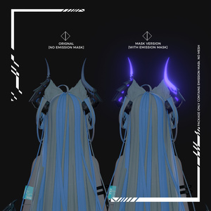 [MOMORI]- Asmodeus- Horns & Tail Mask Texture [Emission Mask only- No mesh] SALE 缩略图 2