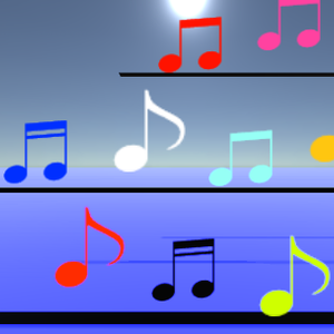 【5種付き斗】はねはね音符(無料パーティクル)