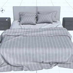 【VRChat/URP/HDRP 対応】RBS ModernBed-B【睡眠ギミック搭載済みベッド】 缩略图 2