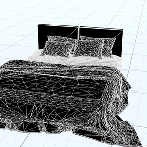 【VRChat/URP/HDRP 対応】RBS ModernBed-B【睡眠ギミック搭載済みベッド】 缩略图 11