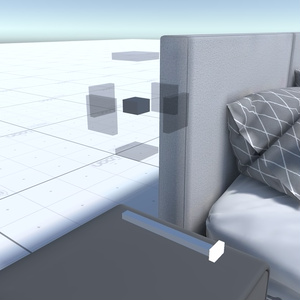 【VRChat/URP/HDRP 対応】RBS ModernBed-B【睡眠ギミック搭載済みベッド】 缩略图 9