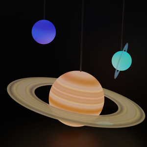 【VRアイテム】惑星ペンダントライト