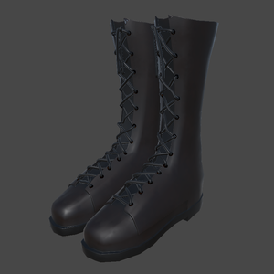 Black Long Boots / ブラックロングブーツ Model by BepsiTrain