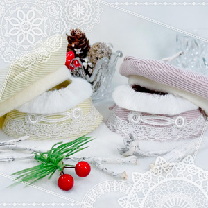 X'mas set ぬいシート2人乗り&10cmぬい服 ダッフルコート 2着 X