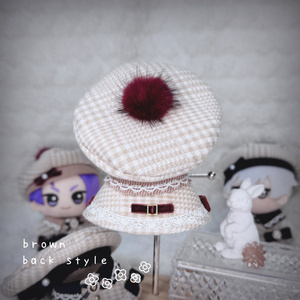 13cm用】ちびぐるみ猫耳風ニット帽【黒&白】 - matching with him - BOOTH