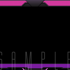 【Purple Plesure】 #Vtuber ・配信者向けデザイン/オーバーレイ