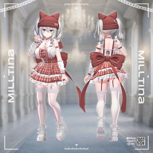 【VRC衣装】 Crimson Kitty  【15 AVATAR】 缩略图 17
