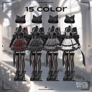 【VRC衣装】 Crimson Kitty  【15 AVATAR】 缩略图 12