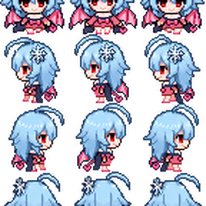 笹妃 咲　RPGツクールMZ対応キャラチップ