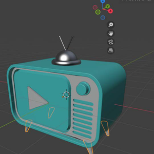 3D素材　テレビ