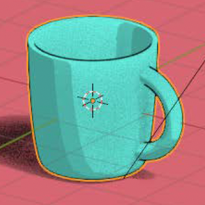 3D素材　コップ