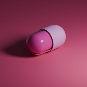 3D素材　カプセル錠剤