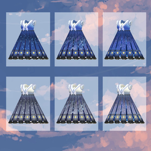 【７アバター対応】夜空のワンピース【for Izul_Re, Seraphina, Reflet, Fluria, Soleil, Refrain, and Kikyo】 缩略图 11