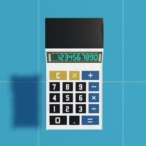 電卓 Working Calculator - Elorg 801 (1978) VRChat Prop 缩略图 2