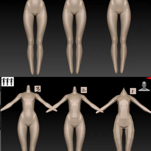 Free-Anime base body with 6 of divide levels