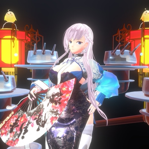 VRChat アバター　ベルファスト 3Dモデル + PMX 缩略图 6