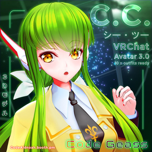 【3Dモデル】「C.C. / シー・ツー 」- VRChat v1.3