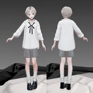 オリジナル3Dモデル「雪斗-YUKITO-」【VRChat想定+VRM・Warudo形式追加】 缩略图 2