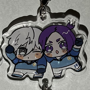 ブルーロック　ミヒャエル・カイザー　潔世一　アクリルキーホルダー　ステッカー 受注生産】ブルーロック ミヒャエル・カイザー アクリルキーホルダー