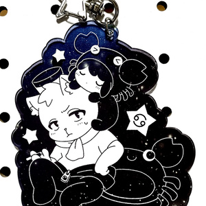 【UNDERTALE】アクリルキーホルダー＊バガパン・フリスク@星座シリーズ
