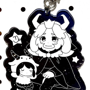 【UNDERTALE】アクリルキーホルダー＊アズゴア・フリスク@星座シリーズ