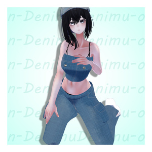 Denimu-on-Denimu / デニムオンデニムファッション【ラシューシャ用】【VRChat想定】【MA対応】 缩略图 7