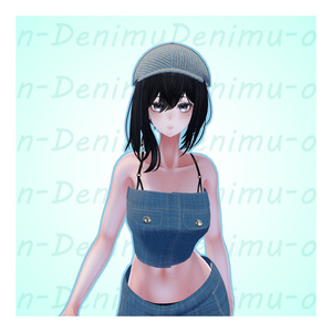 Denimu-on-Denimu / デニムオンデニムファッション【ラシューシャ用】【VRChat想定】【MA対応】 缩略图 8