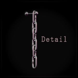 Chain Earring - イヤリング （ ピアス ）-【 VRChat想定 】【 PB設定済 】 缩略图 4