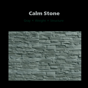 Calm Stone｜黒×グレー( #C8C8C8)の石×静けさCanvaテンプレート(10ページ)