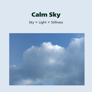 Calm Sky｜淡青( #CFE8F7)の空×静けさCanvaテンプレート(10ページ)