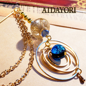 蓄光懐中時計と三日月サンセット天球儀と天体魔法使いの月の満ち欠け