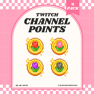 【Twitch対応】チューリップコイン チャンネルポイント ▶︎ドット絵