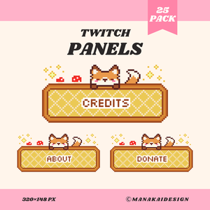 【Twitch】キツネ🦊 パネル ▶︎25個