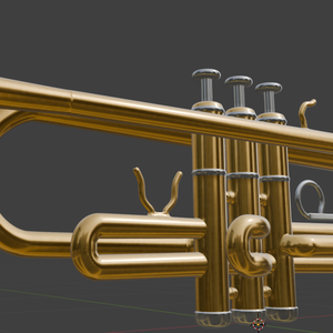 3D Trumpet Model | ３Ｄトランペットモデル