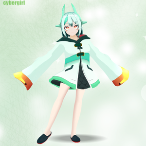 cybergirl オリジナル3Dモデル