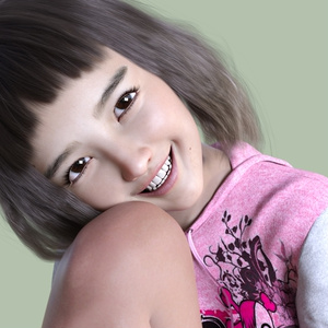 パーカーワンピースを着た女の子が体育座りをし片膝に顔を寄せている