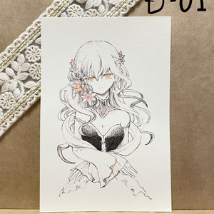 ドローイング原画　ポストカードサイズ